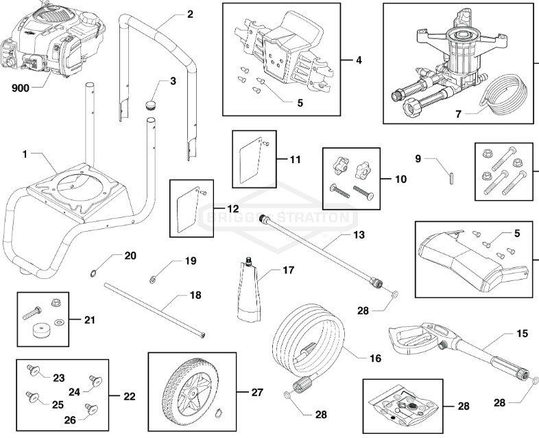 OREGON 2800 psi model 021017-00 power washer replacement parts & manual